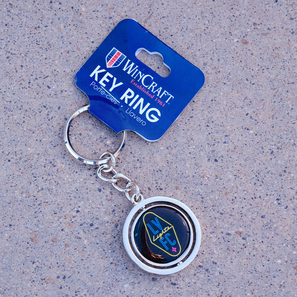 Las Vegas Lights FC Spinner Key Ring