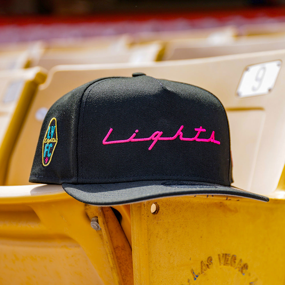 LVFC New Era LIGHTS Black 9FIFTY A-Frame Snapback Hat