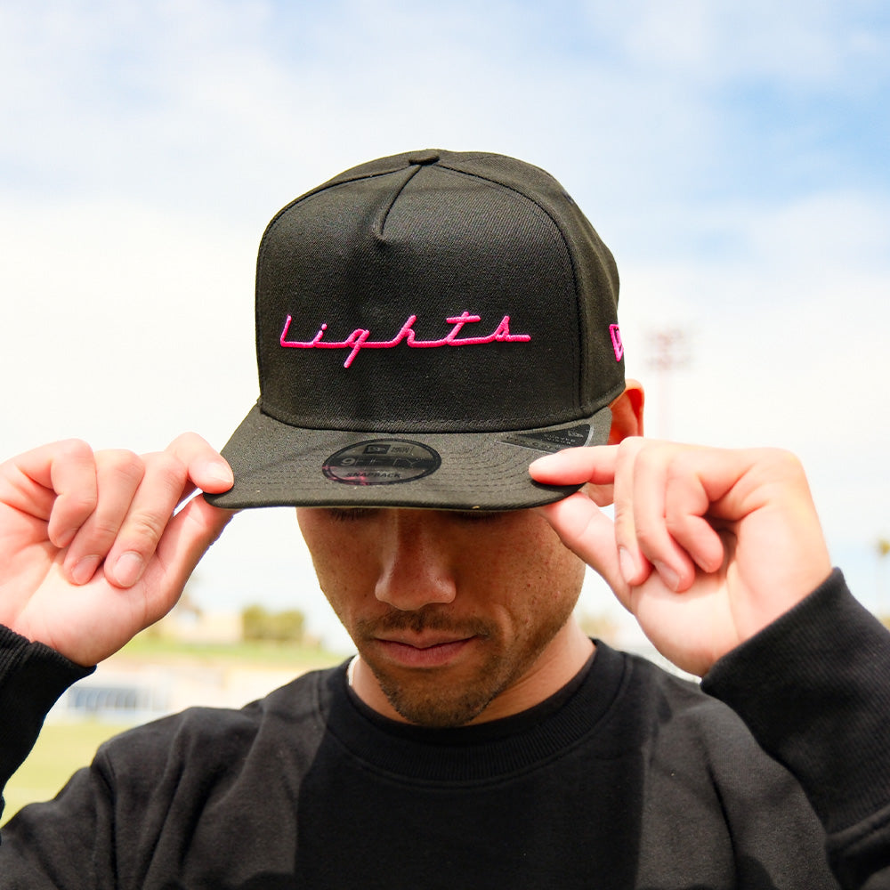 LVFC New Era LIGHTS Black 9FIFTY A-Frame Snapback Hat