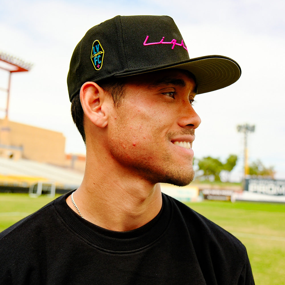 LVFC New Era LIGHTS Black 9FIFTY A-Frame Snapback Hat
