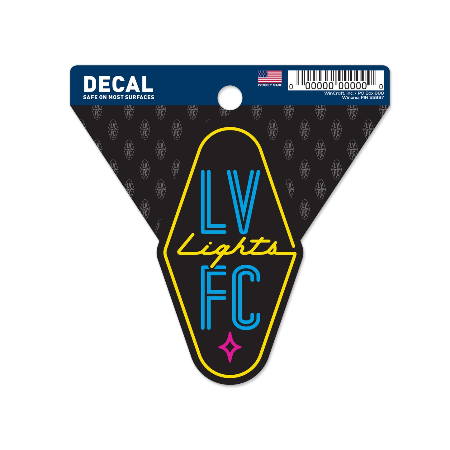 Las Vegas Lights FC Wincraft Crest Logo Clean Cut Decal