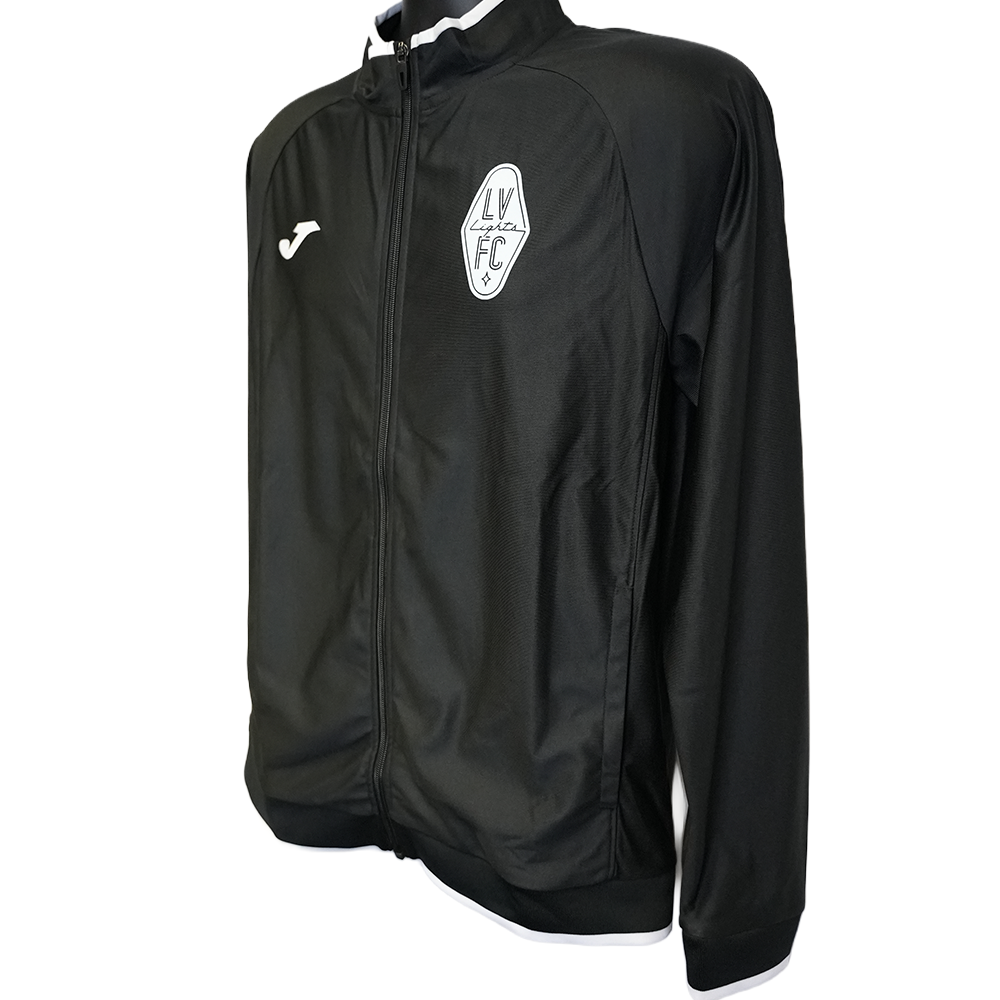 Las Vegas Lights FC Joma Black/White Combi Premium Full-Zip Fleece Jacket