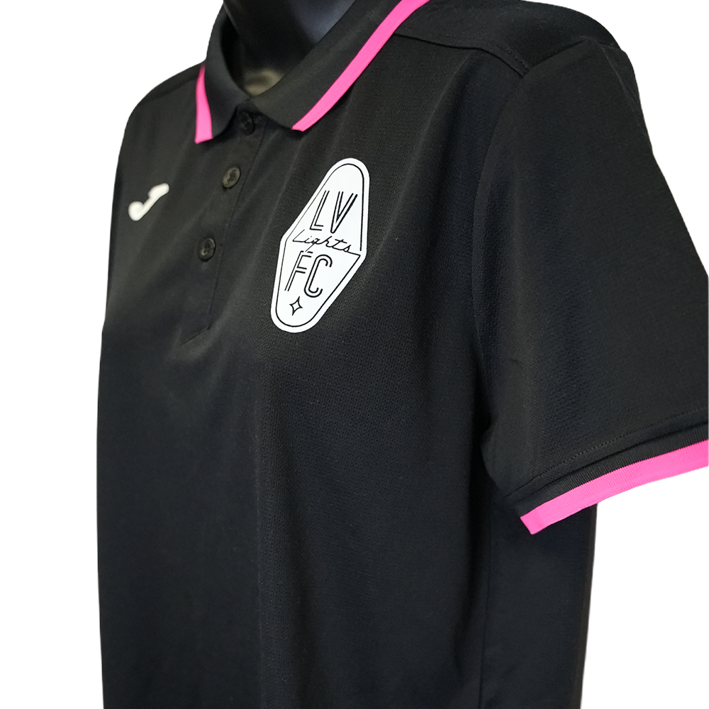 Las Vegas Lights FC Joma Black/Pink Combi Premium Polo
