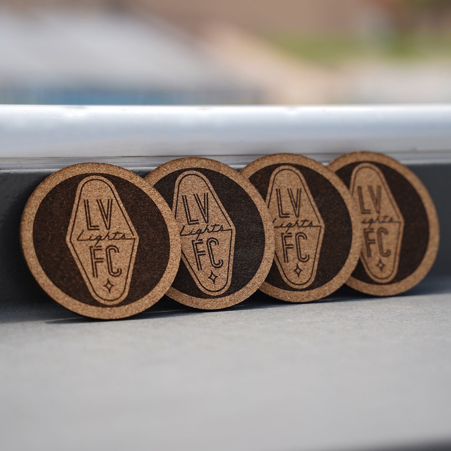 Las Vegas Lights FC Cork Coasters - Set of 4