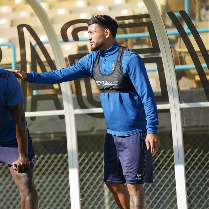 Las Vegas Lights FC Hummel 2025 1/4 Zip Training Top Blue