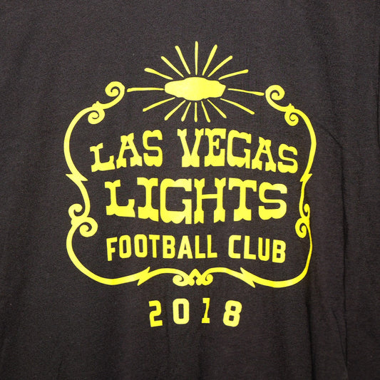 Las Vegas Lights FC Official League Black Downtown T-Shirt