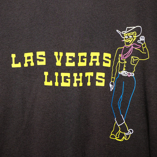 Las Vegas Lights FC Official League Black Neon Cowboy T-Shirt