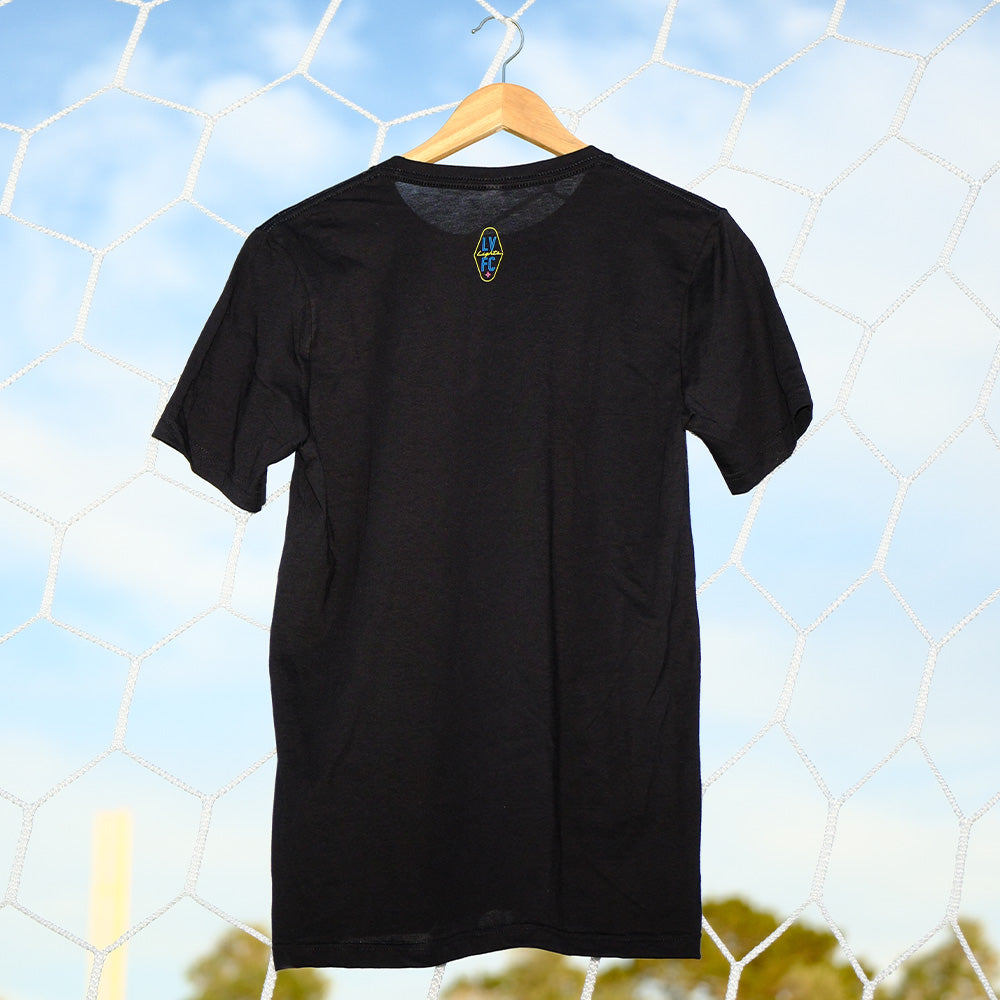 Las Vegas Lights FC Official League Black Neon Cowboy Tee - Adult Unisex