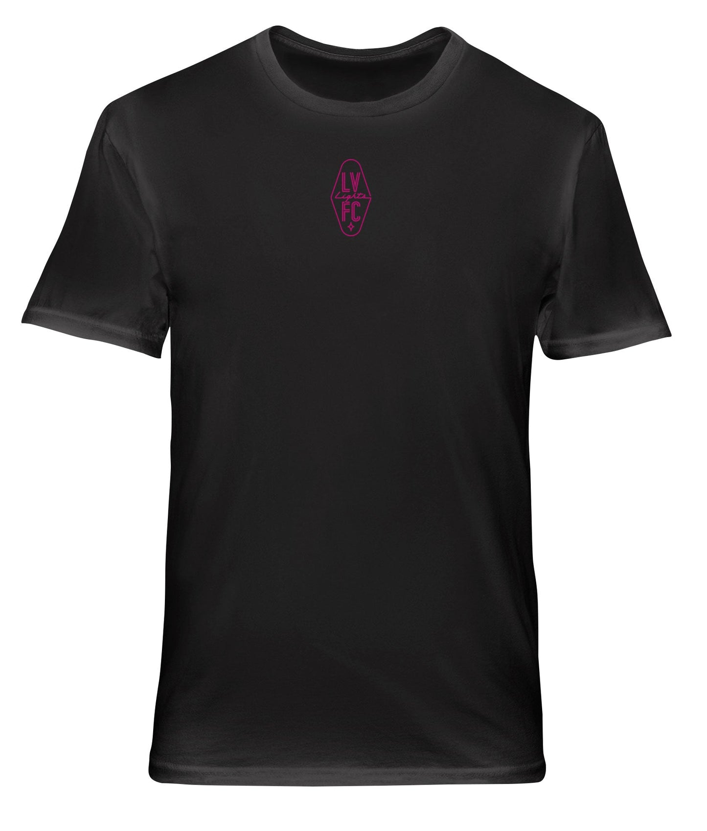 Las Vegas Lights FC 1863 FC Crest Logo/Las Vegas Black Washed Cotton T-Shirt