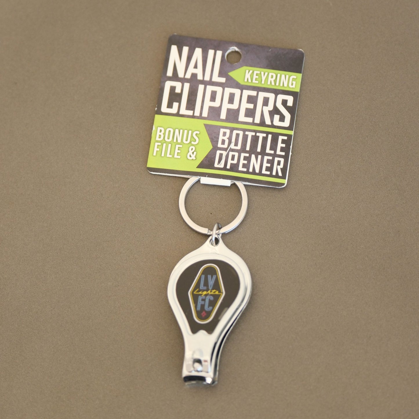 Bottle Opener + Nail Clipper Keyring