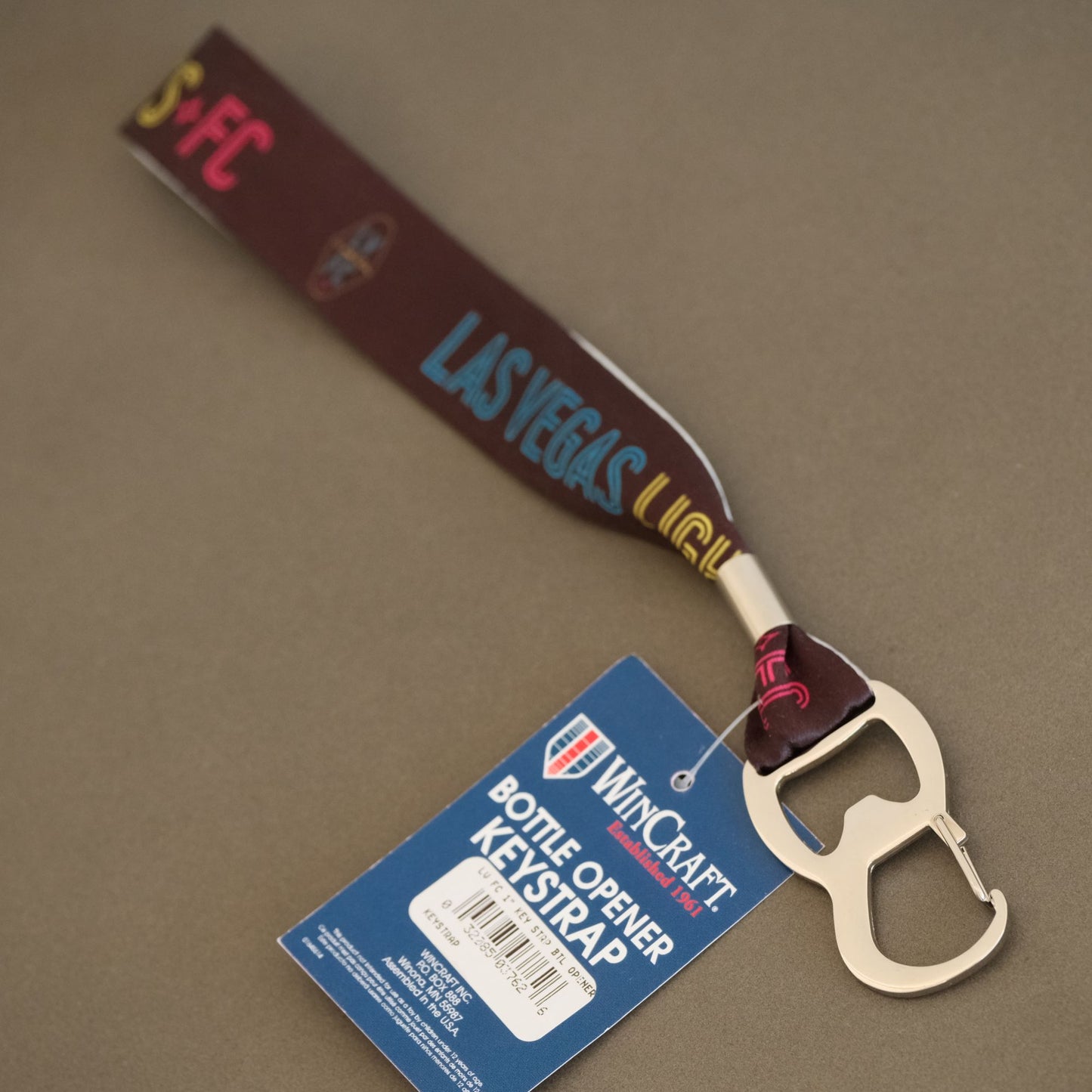 Las Vegas Lights FC Key Strap + Bottle Opener