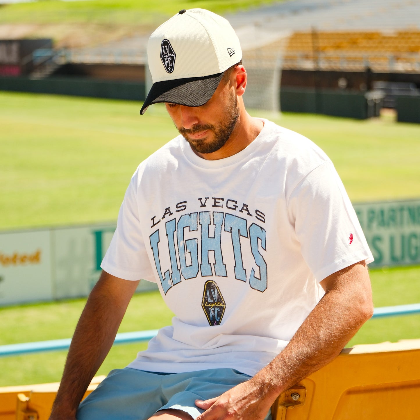 Las Vegas Lights FC League 91 All American Tee-White