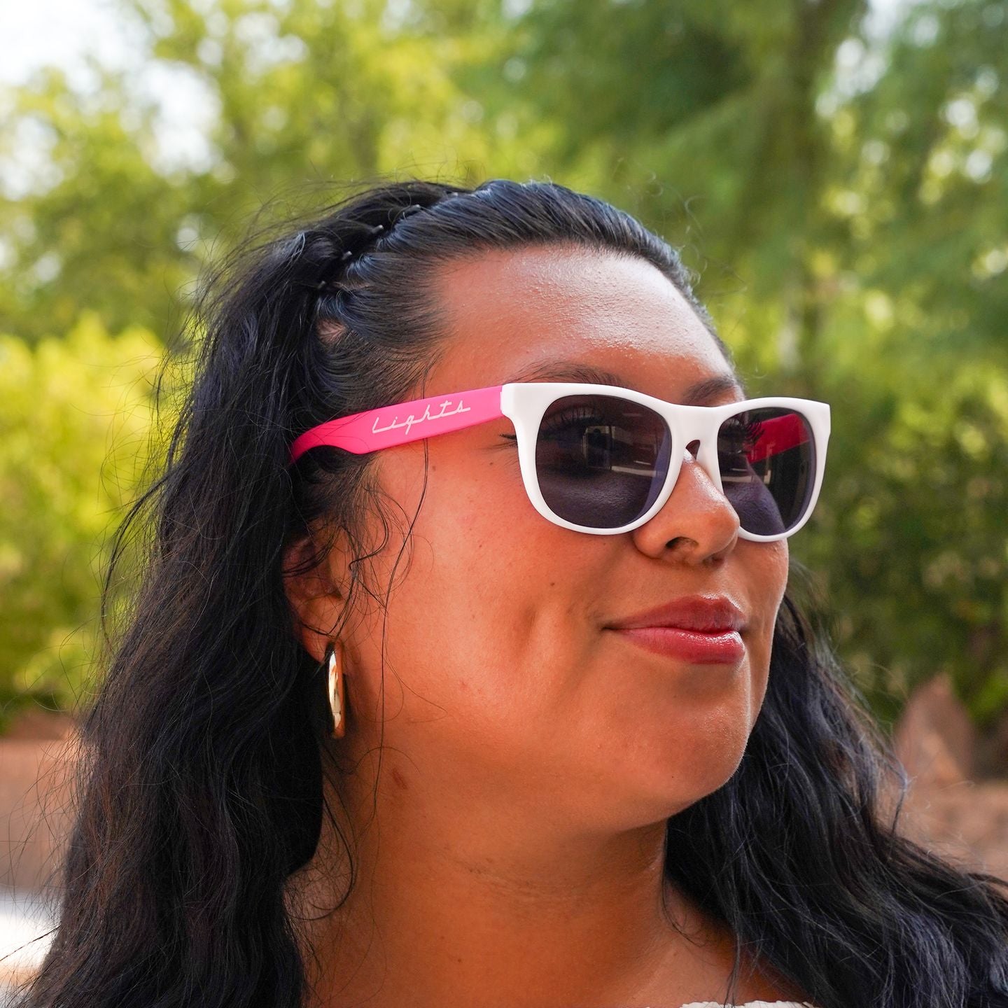 Las Vegas Lights FC Pink & White Sunglasses
