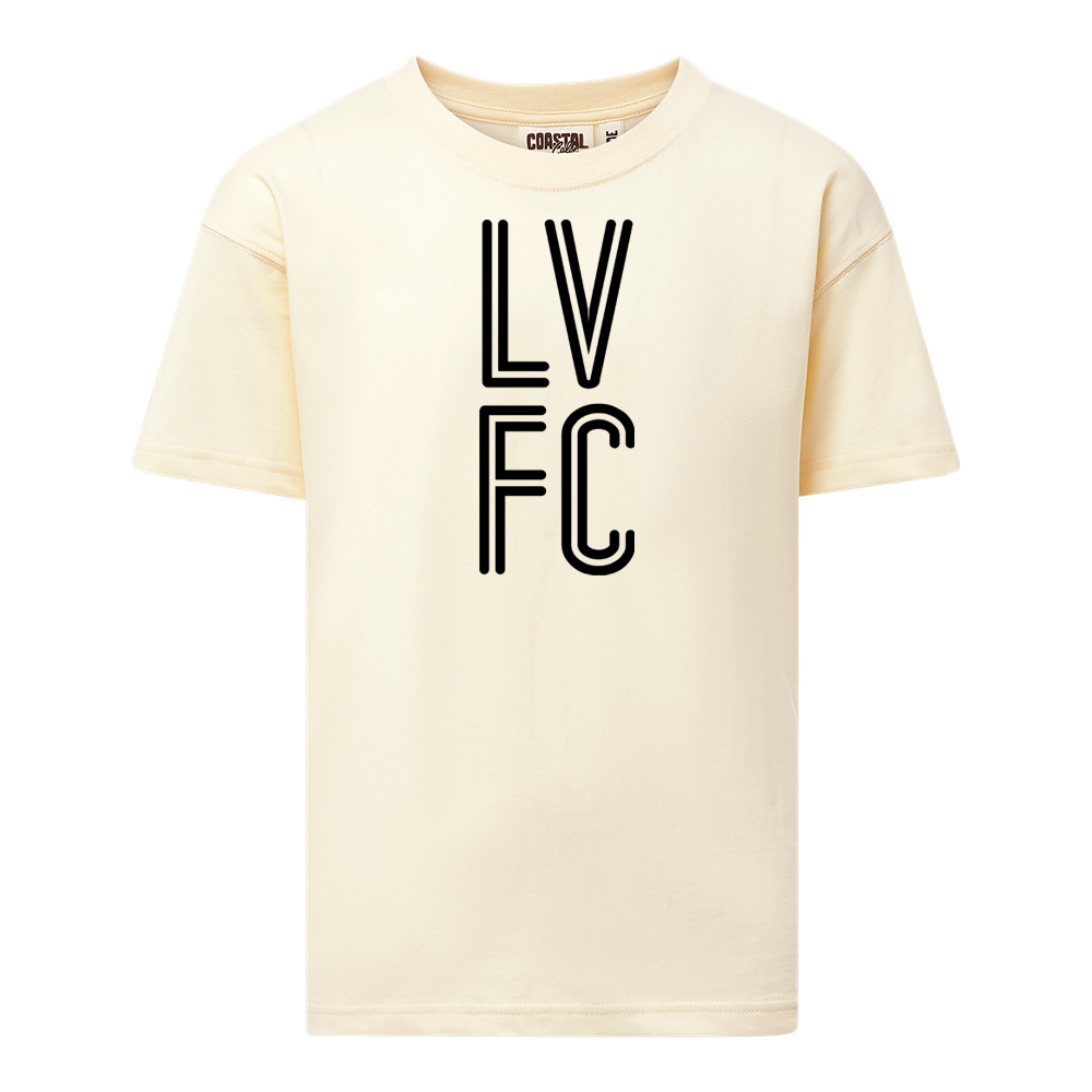 Kids' Las Vegas Lights FC MV Sport LV FC Stacked Vanilla Heavyweight Cotton T-Shirt