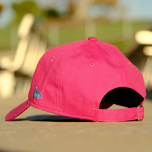 Las Vegas Lights FC New Era Crest Logo Pink 9TWENTY Strapback Cap