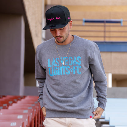 Las Vegas Lights FC Sportiqe Gray Premium Crewneck