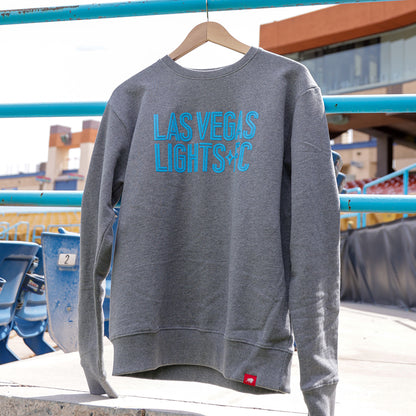 Las Vegas Lights FC Sportiqe Gray Premium Crewneck