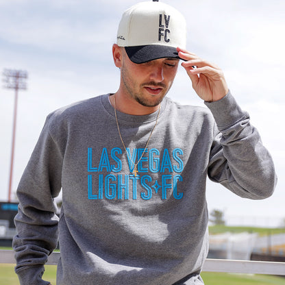 Las Vegas Lights FC Sportiqe Gray Premium Crewneck
