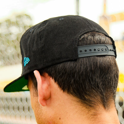 Las Vegas Lights FC New Era Corduroy Black Golfer Snapback Cap