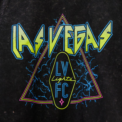Las Vegas Lights FC Sportiqe Leppard Black Mineral Wash T-Shirt