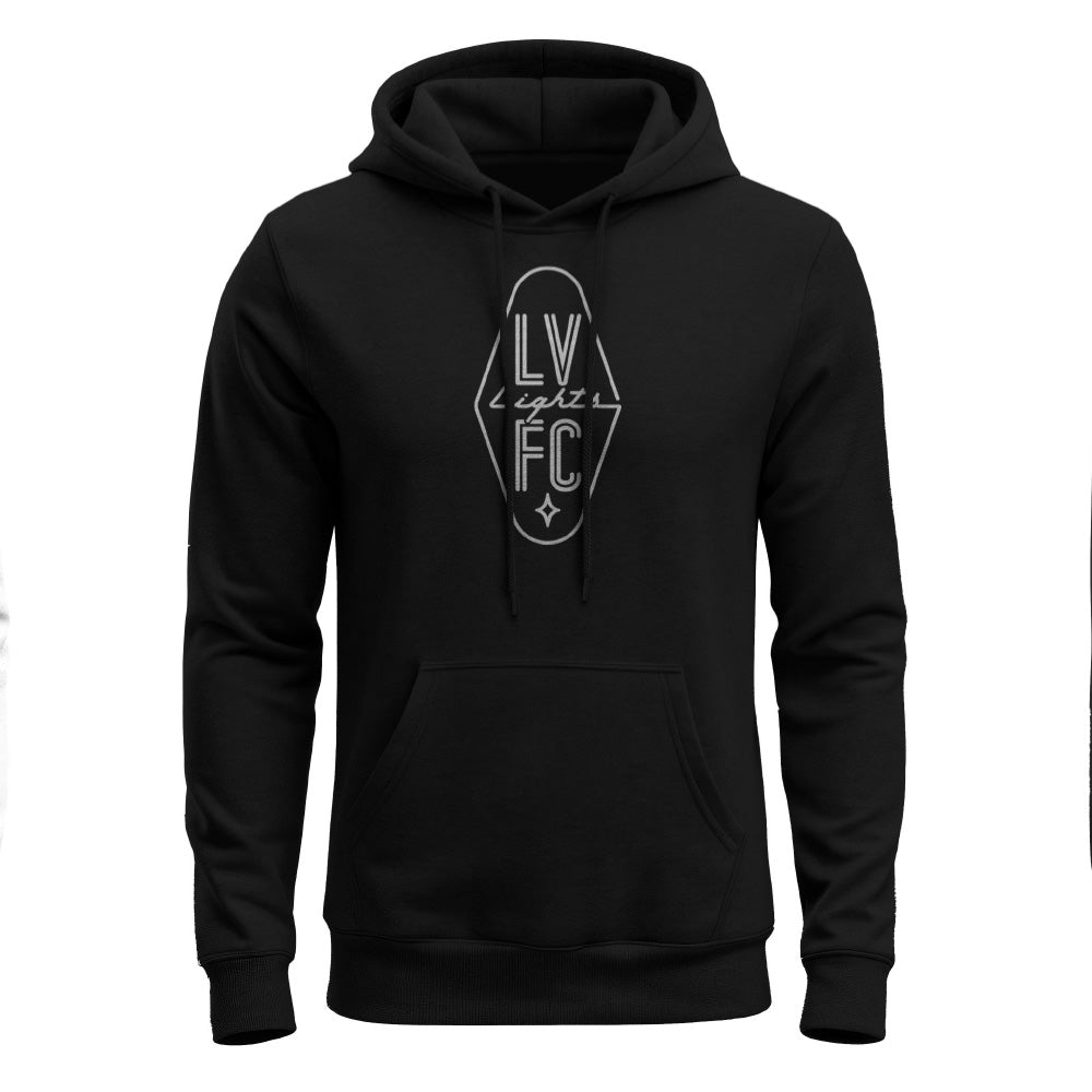 Las Vegas Lights FC 1863 FC Badge Black Bi-Blend Hoodie