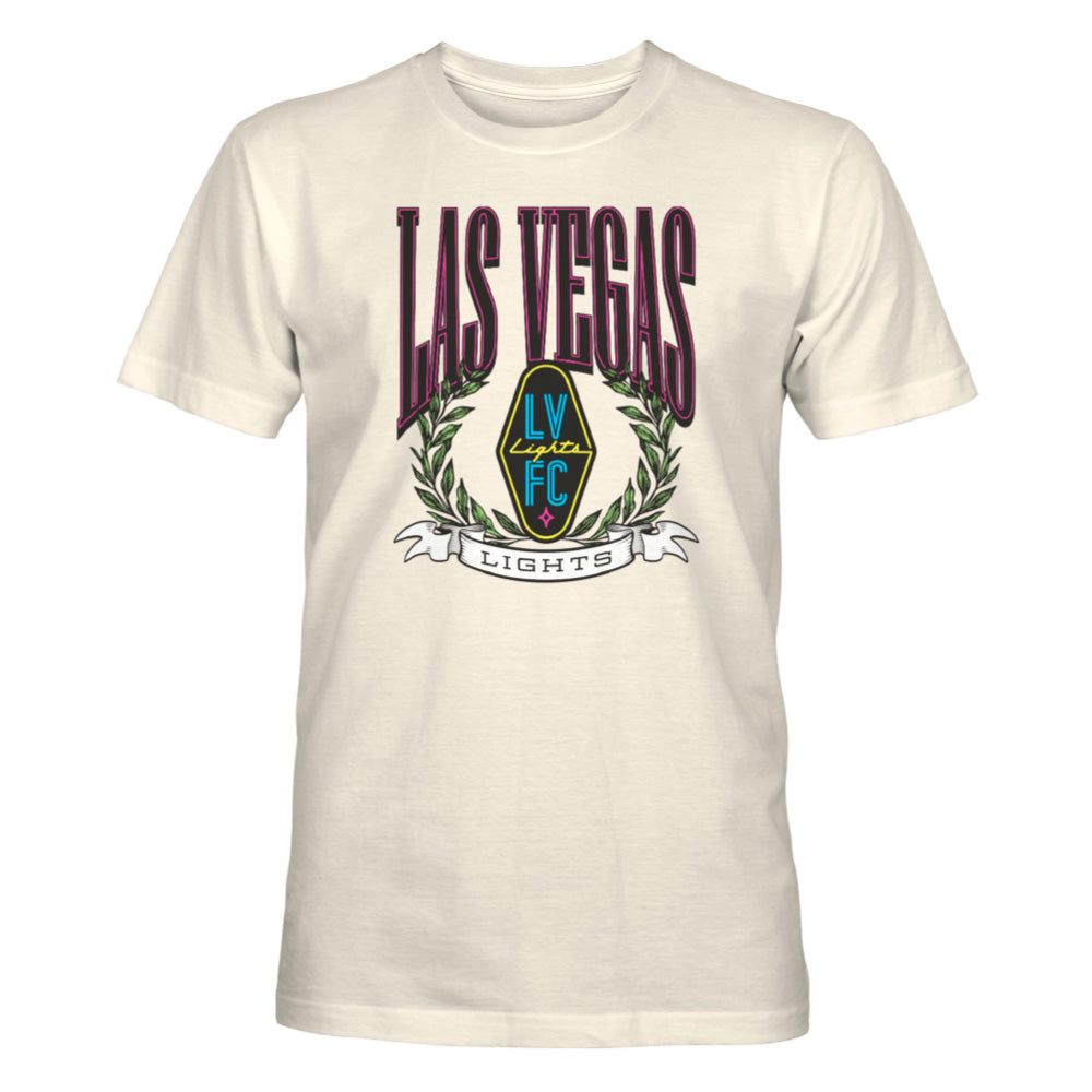 Las Vegas Lights FC 1863 FC Retro Laurel Cream Cotton T-Shirt