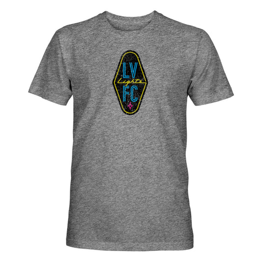 Las Vegas Lights FC 1863 FC Vintage Badge Tee-Grey