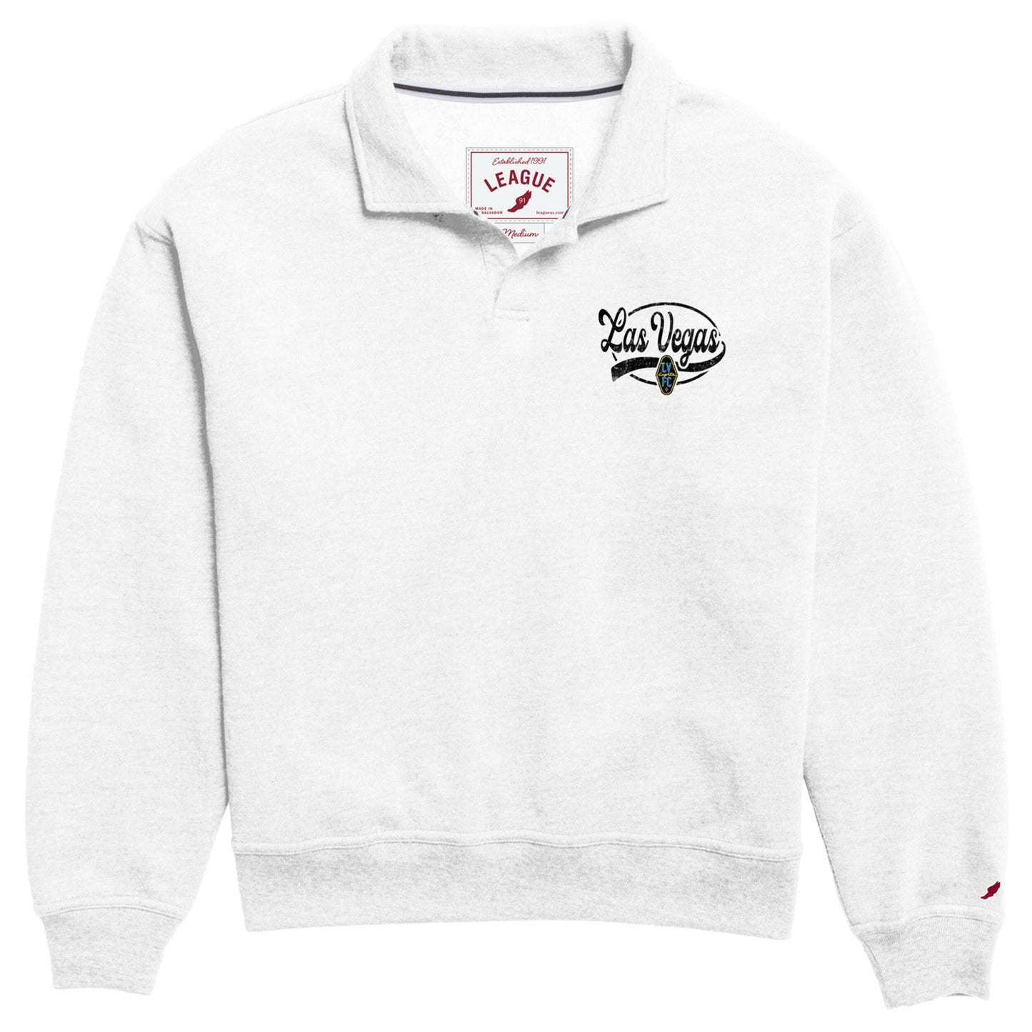 Las Vegas Lights FC League 91 Women's Victory Springs Pullover-Varsity White