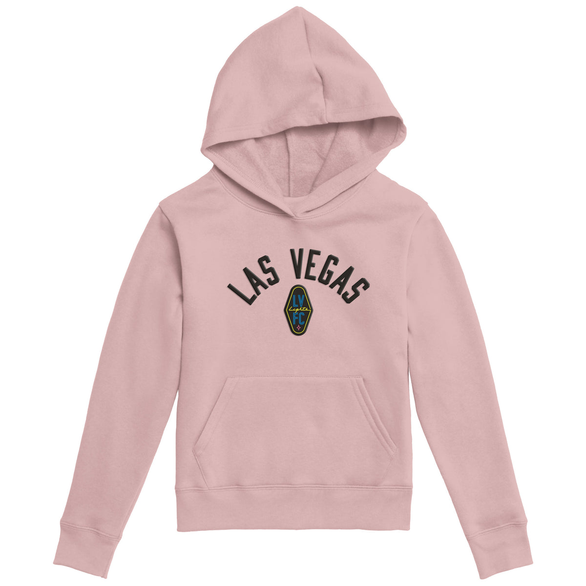Kids' Las Vegas Lights FC League Dusty Rose Essential Fleece Hoodie