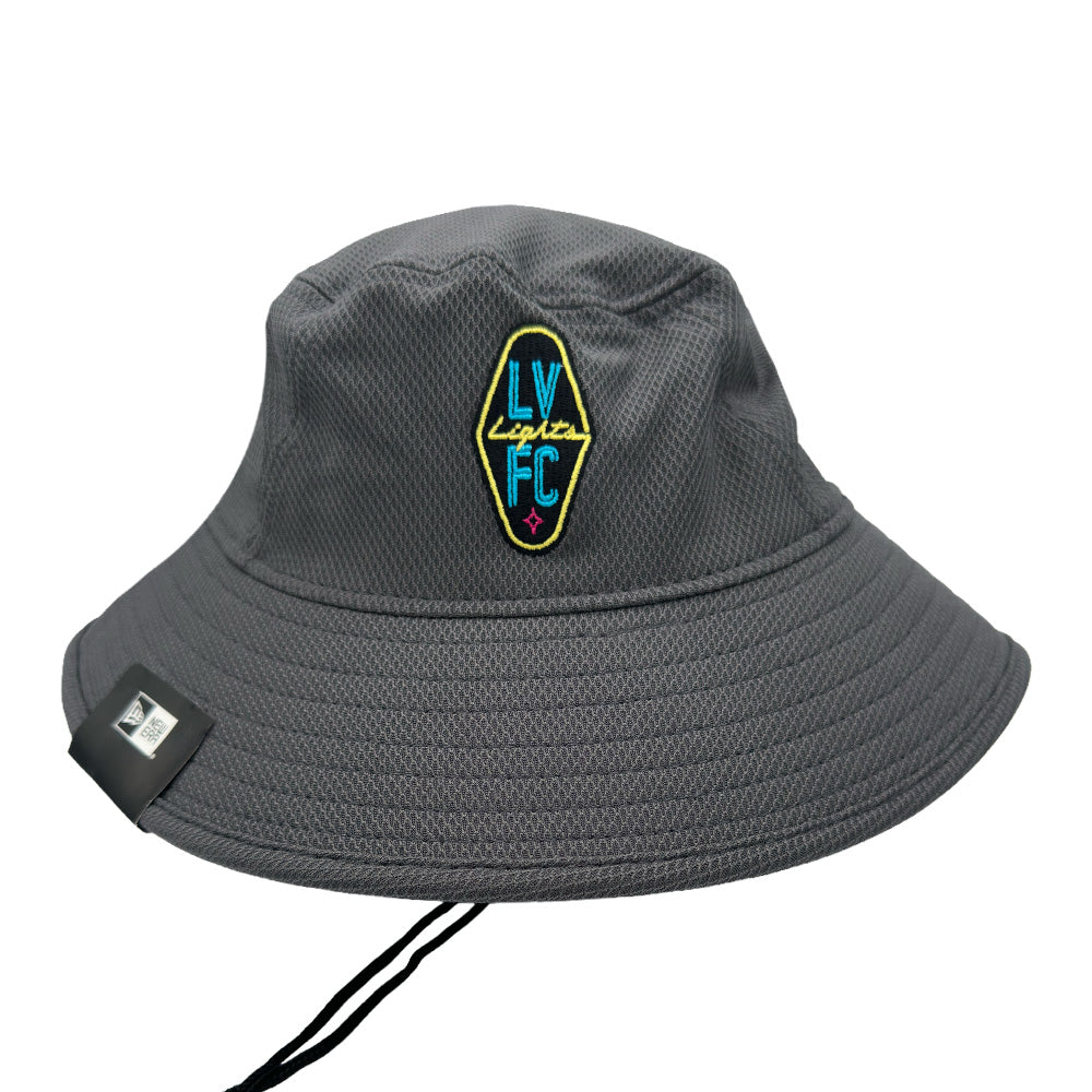 Las Vegas Lights FC New Era Crest Logo Graphite Bucket Hat