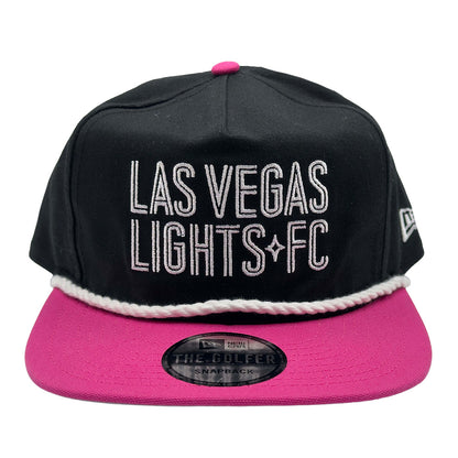 Las Vegas Lights FC New Era Black/Pink Golfer Snapback Cap