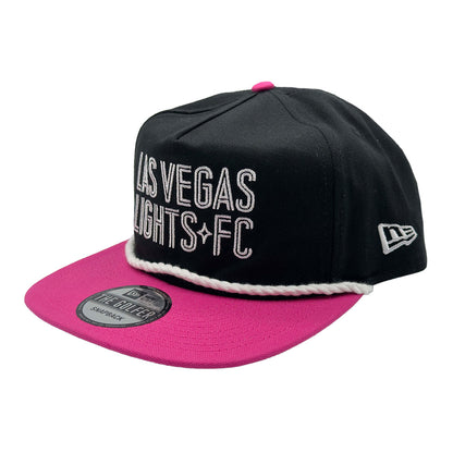 Las Vegas Lights FC New Era Black/Pink Golfer Snapback Cap
