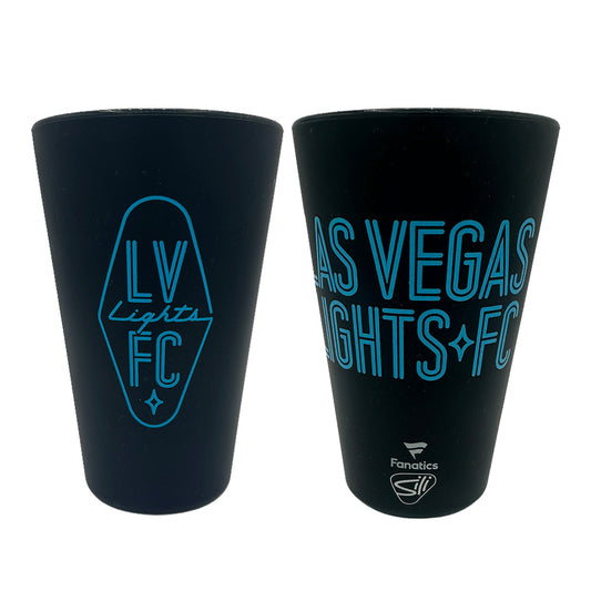 Las Vegas Lights FC Wincraft Black Silicone 16oz Pint Glass