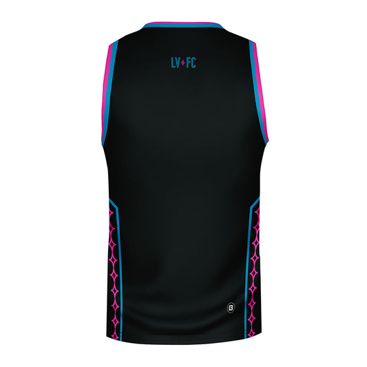 Las Vegas Lights FC Bench Clearers Crest Logo Black Midnight Neon Premier Tank