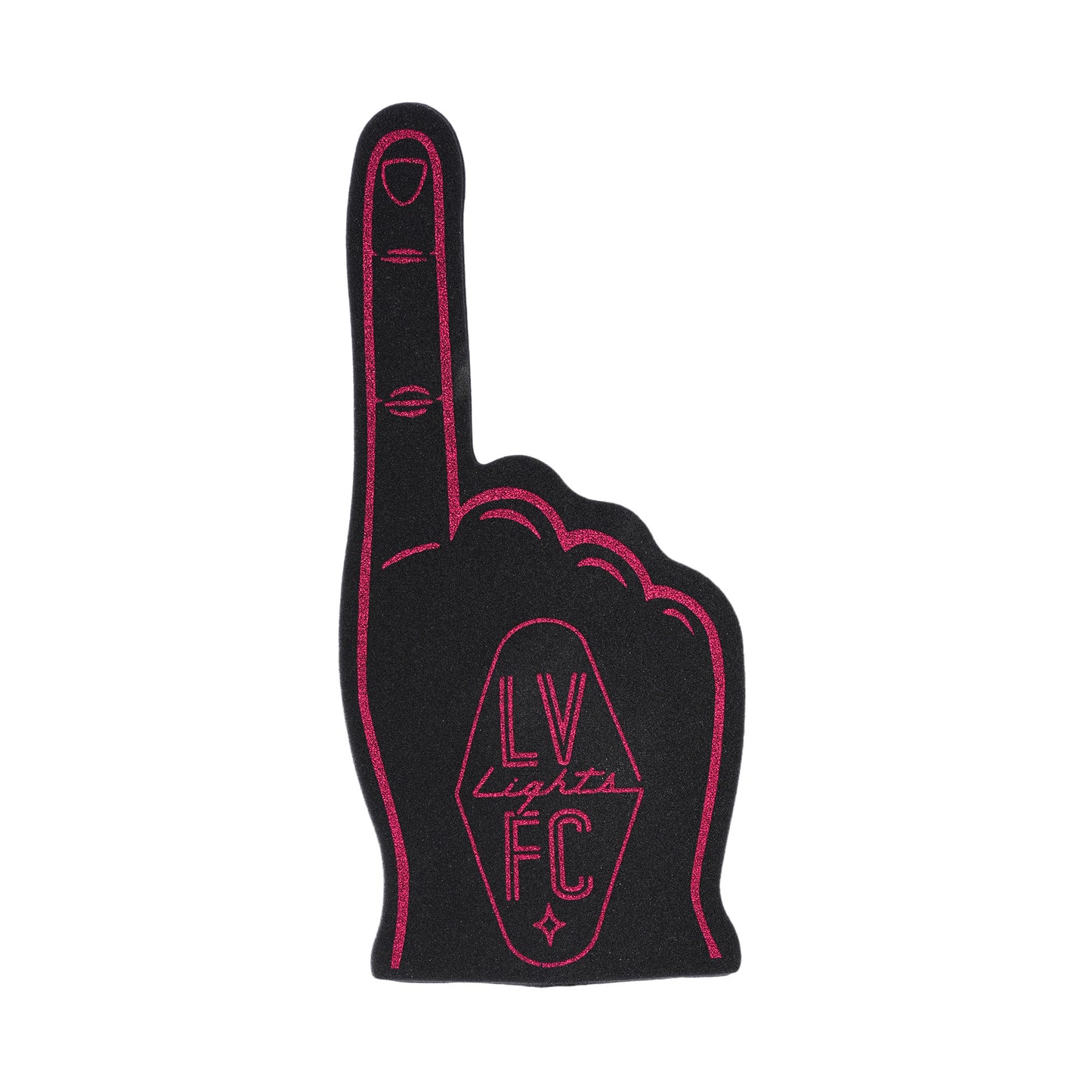 Las Vegas Lights FC Wincraft Black Foam Finger