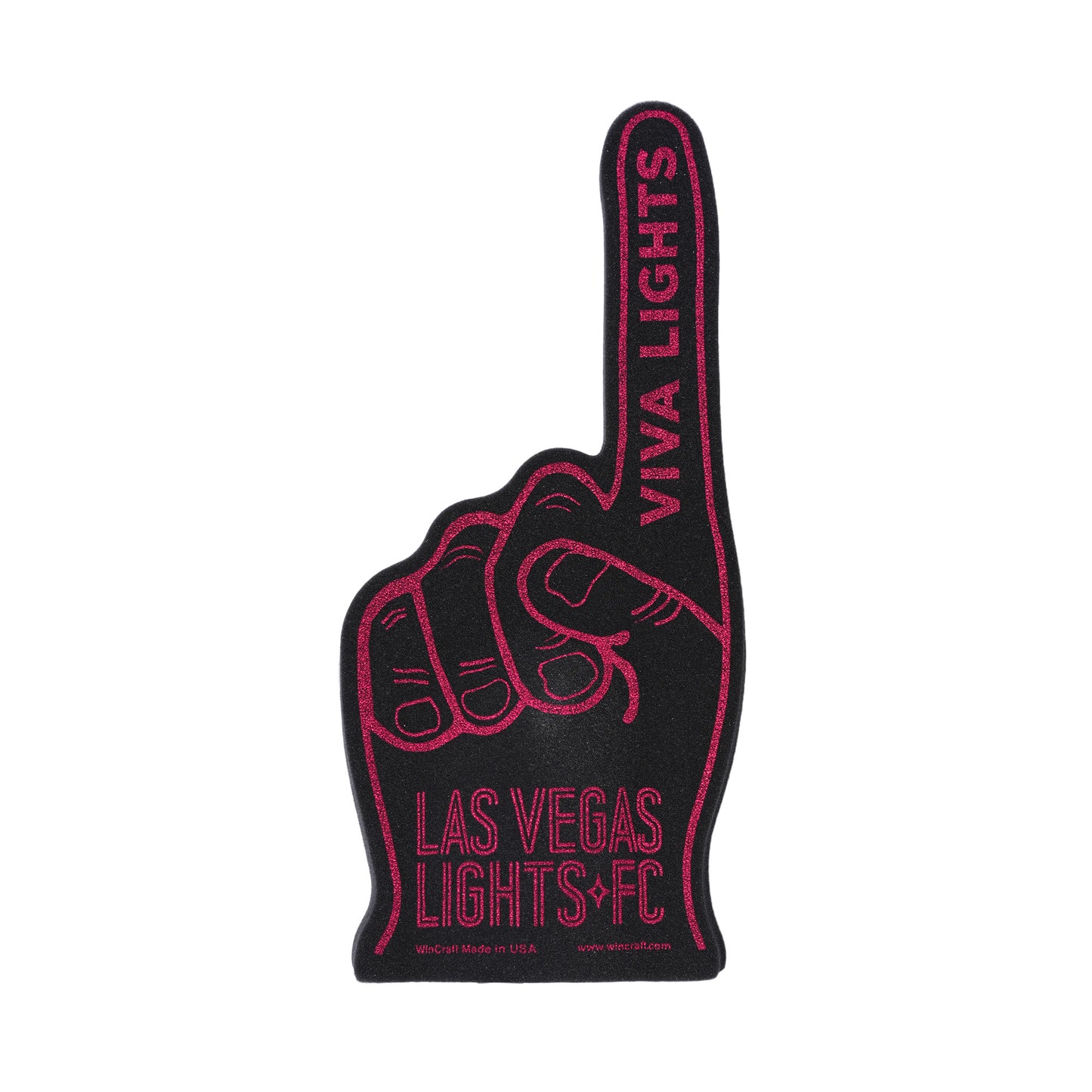 Las Vegas Lights FC Wincraft Black Foam Finger