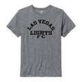 Las Vegas Lights FC League Team Text Victory Falls Heather Gray Tri-Blend T-Shirt