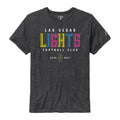 Las Vegas Lights FC League Neon Victory Falls Black Tri-Blend T-Shirt