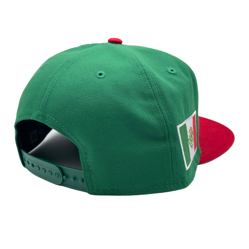 Las Vegas Lights FC New Era LV Mexico Flag Green/Red 9FIFTY Snapback Cap
