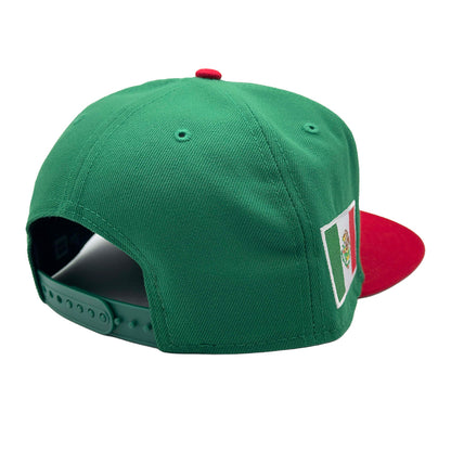 Las Vegas Lights FC New Era LV Mexico Flag Green/Red 9FIFTY Snapback Cap