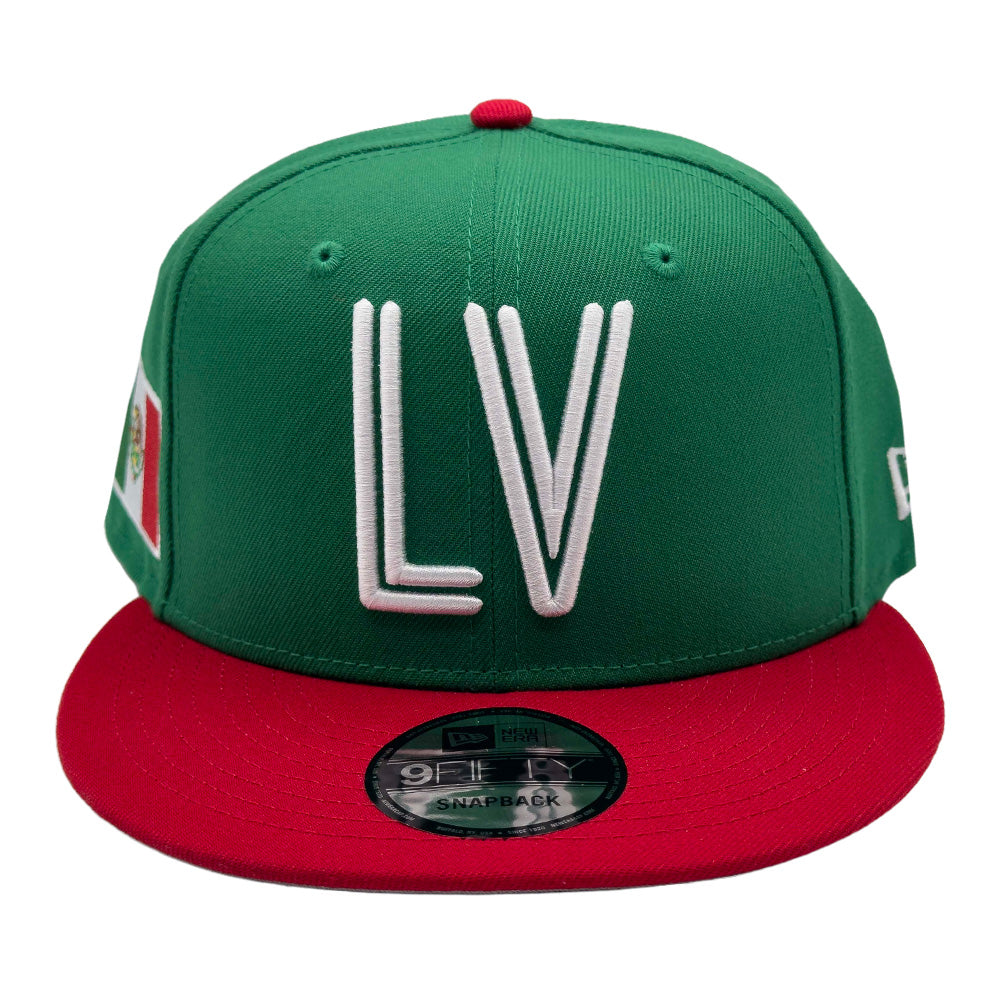 Las Vegas Lights FC New Era LV Mexico Flag Green/Red 9FIFTY Snapback Cap