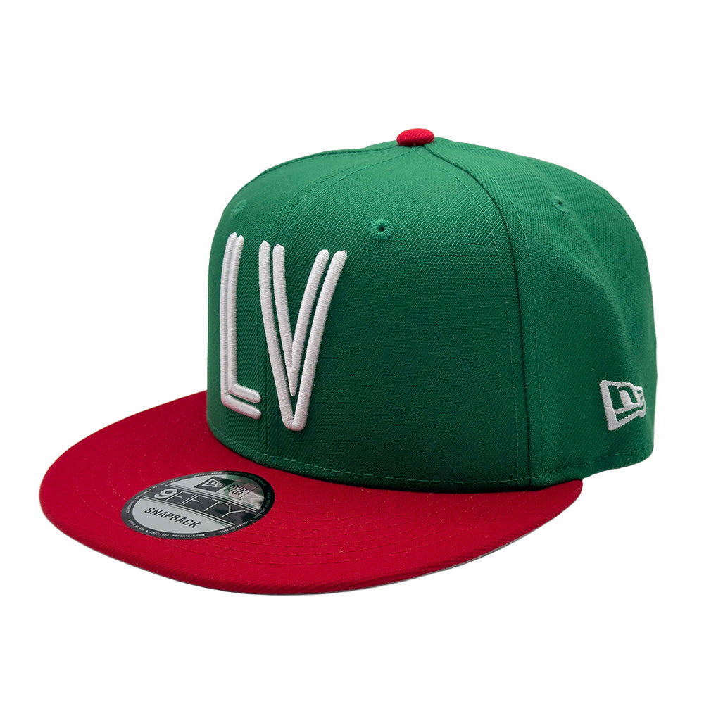 Las Vegas Lights FC New Era LV Mexico Flag Green/Red 9FIFTY Snapback Cap