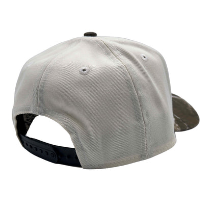 Las Vegas Lights FC New Era Crest Logo Chrome White/Realtree Camo 9FORTY A-Frame Snapback Cap
