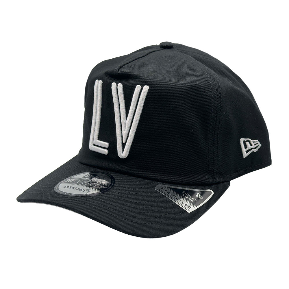 Las Vegas Lights FC New Era White LV Black 19TWENTY Snapback Cap
