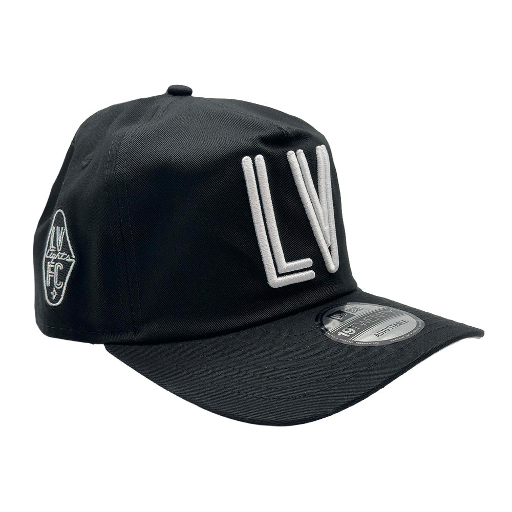 Las Vegas Lights FC New Era White LV Black 19TWENTY Snapback Cap