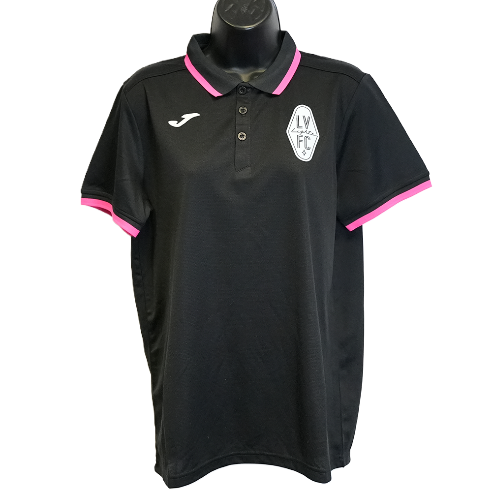 Las Vegas Lights FC Joma Black/Pink Combi Premium Polo