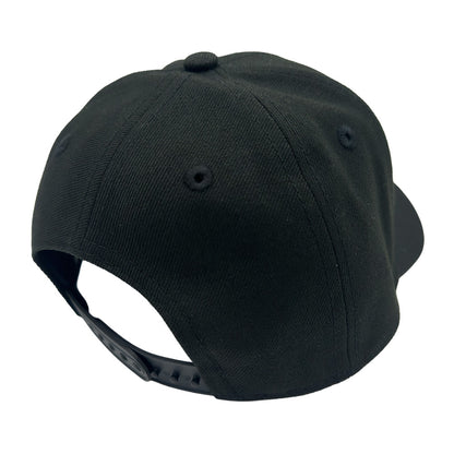 Kids' Las Vegas Lights FC New Era Crest Logo Black 9FORTY Mid Crown Snapback Cap