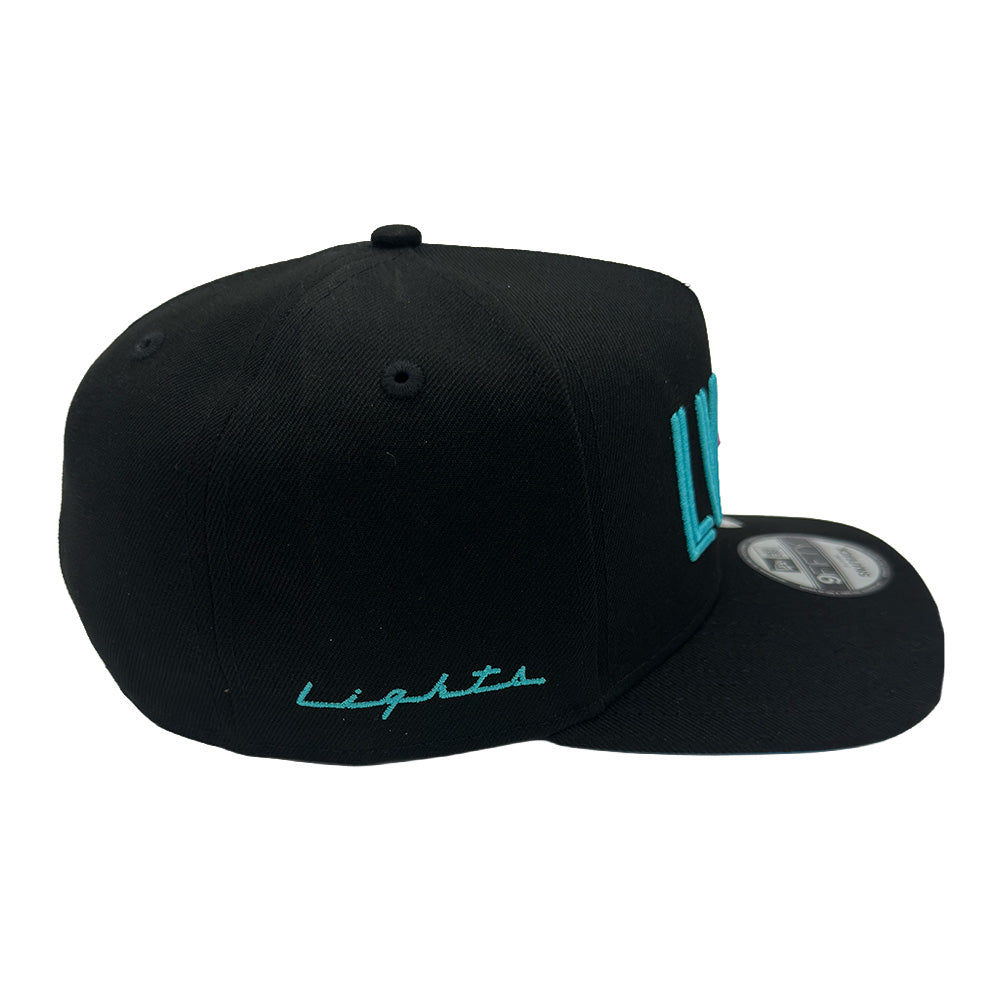 Las Vegas Lights FC New Era LVFC Diamond Black/Blue UV 9FIFTY A-Frame Snapback Cap
