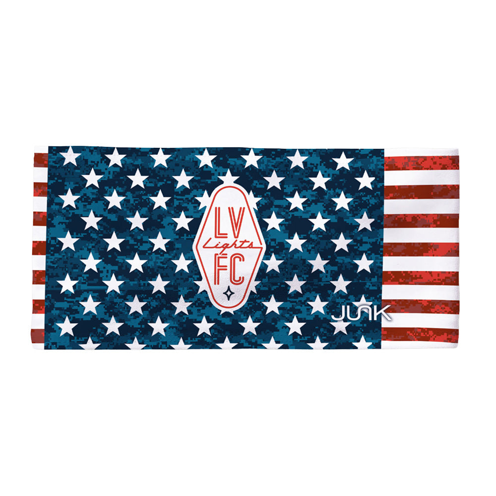 Las Vegas Lights FC JUNK Crest Logo USA Flag Big Bang Lite Headband