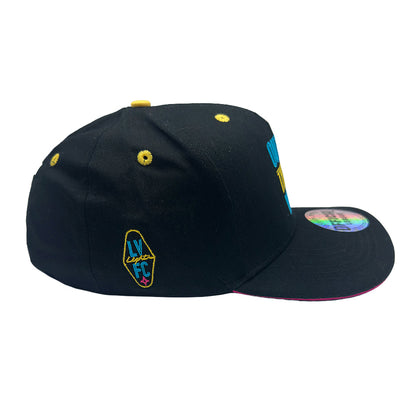 Las Vegas Lights FC Official League Ricochet Wrestling Night Black Snapback Cap